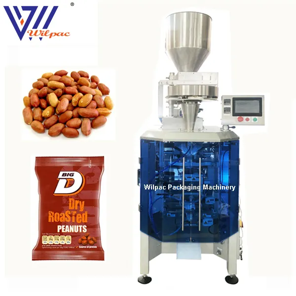 Lage Prijs Hoge Snelheid Zout Pinda 'S Bean Snack Multifunctionele Productielijn Automatische Verpakking Sachet Vul-En Sluitmachine