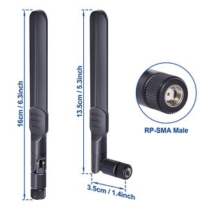 デュアルバンドWiFi2.4GHz 5GHz 5.8GHz 8dBi MIMO <span class=keywords><strong>RP</strong></span>-<span class=keywords><strong>SMA</strong></span>オスアンテナ (WiFiルーター用) ネットワークカードセキュリティIPカメラビデオ