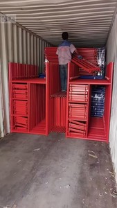 Andamios de acero galvanizado movibles de dos capas con nuevo marco de diseño y escalera Tipo de producto Andamios - Product Image 6
