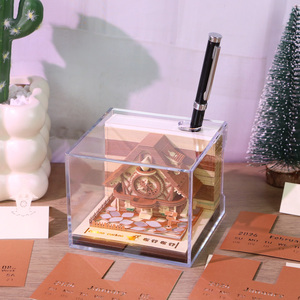 Cuckoo Đồng hồ 3D notepad giấy trang trí thu nhỏ sáng tạo tay xé 3D mô hình ẩn văn bản pad với lịch 2026 - Product Image 3
