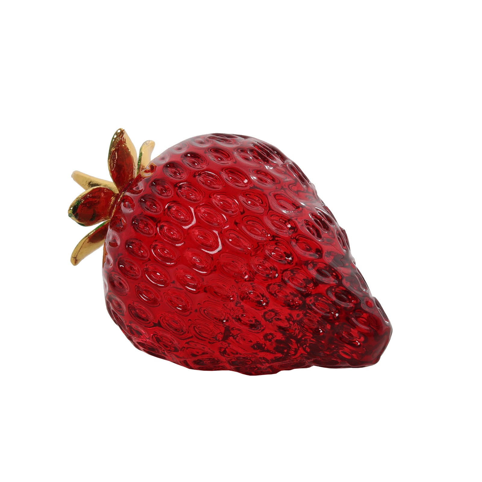 Strawberry -Bright Red Metallic Leaves 5*7cm 110g