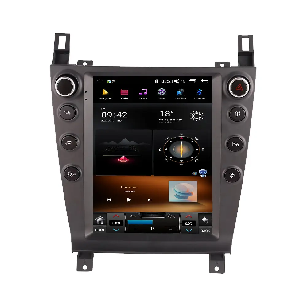 Android 12 Touch Tesla Style Écran Vertical Autoradio Stéréo Unité Principale GPS Navi Vidéo Lecteur DVD Pour Aston Martin 2005-2015 DSP