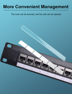 1U raf montaj Stp 24 Port 48 Port korumalı ağ Cat5e Cat6 Cat7 Patch Panel - Product Image 6