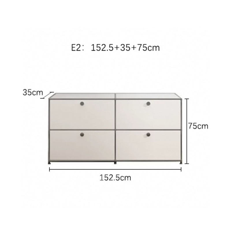 Armoire simple blanche e2
