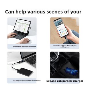 Cavo adattatore USB3.0 OTG per dispositivi Apple PD convertitore per connessione di telefonia Mobile tastiera Mouse per Laptop nuova condizione PC USB-C - Product Image 5