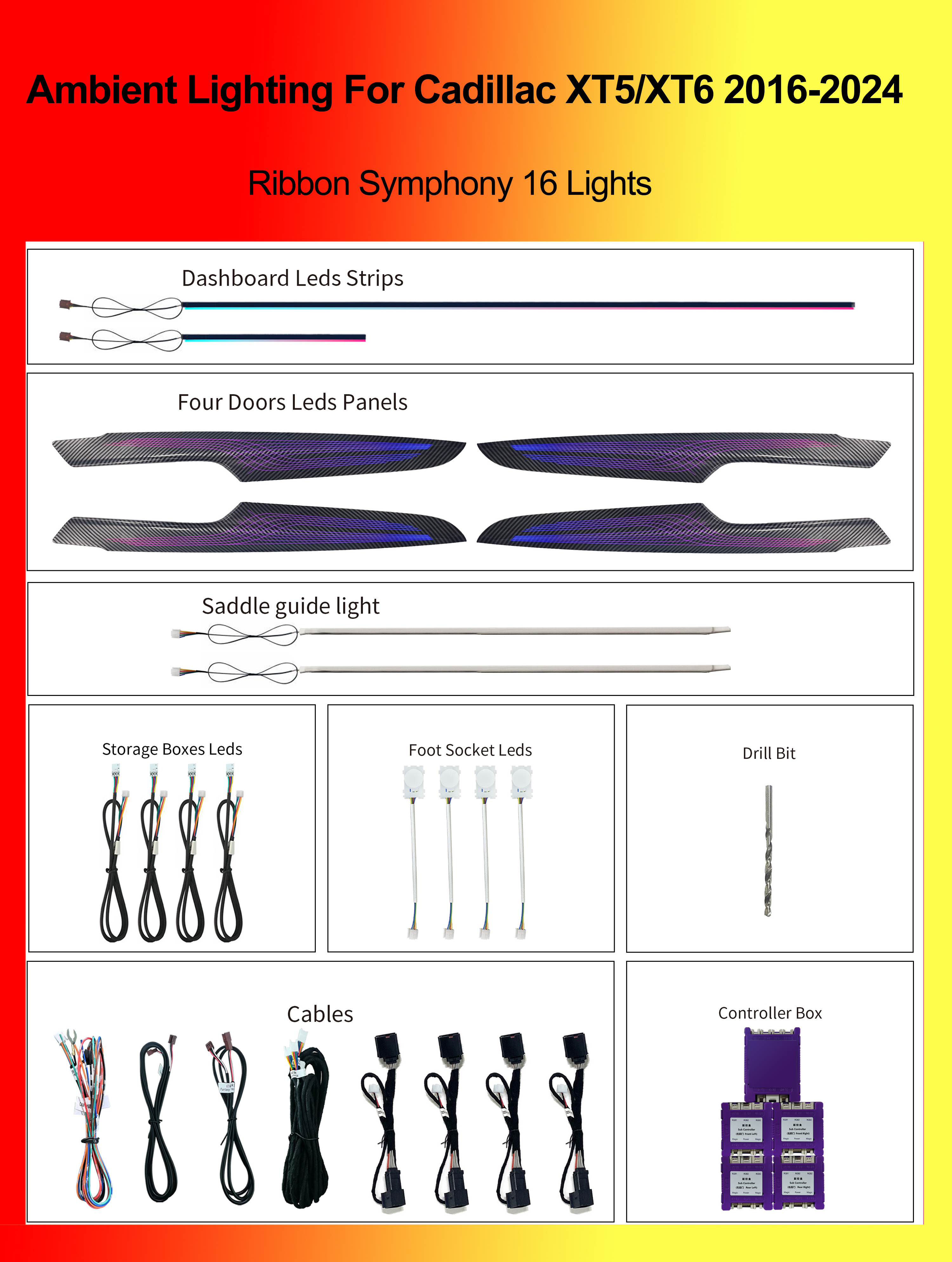 Ribbon Symphony 16 Lights