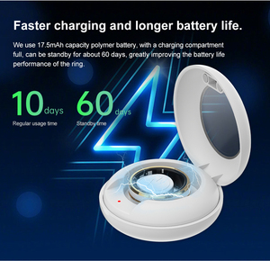 女性用磁気充電器リングSR01スチールスマートリングアプリ制御充電付き防水 - Product Image 3