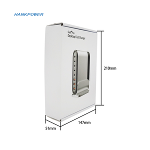 200W 5 USB C <strong>3</strong> USB a Desktop Charging Station WIth LED Light AU UK EU US Power Cord 8 Ports GaN PD Charger - Product Image 3
