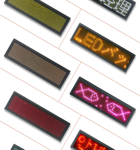Smart APP Control Mini <strong>Led</strong> Running Message Display Tag Digital Flashing Light up <strong>Led</strong> Name Badge - Product Image 1