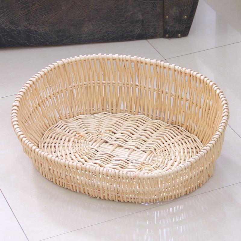 Cesta abierta elíptica Willow-woven