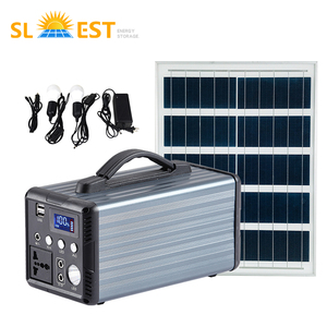 设计便携式离网家用50w 100w太阳能系统，带灯泡全Ip65户外太阳能系统 - Product Image 1