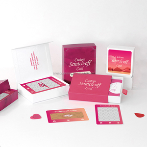 Tùy chỉnh in ấn scratchoff lớp lãng mạn vui vẻ Scratch Off vài ngày đêm ý tưởng tốt Scratch-off thẻ boong thiết lập với công cụ - Product Image 1