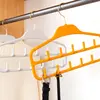 LEEKING Wholesale  hot selling multifunction belt Coat Shirt plastic hanger with hooks