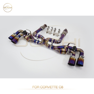 Ouchi Purple Titanium Catback Exhaust for Corvette C8 with Remote Control Valve and Purple Titanium <strong>Tips</strong> Exhaust System - Product Image 5