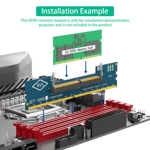 Laptop RAM zu SO U-DIMM Desktop Adapter karte, Speicher tester SO DDR5 zu DDR5 U-DIMM Konverter - Product Image 4