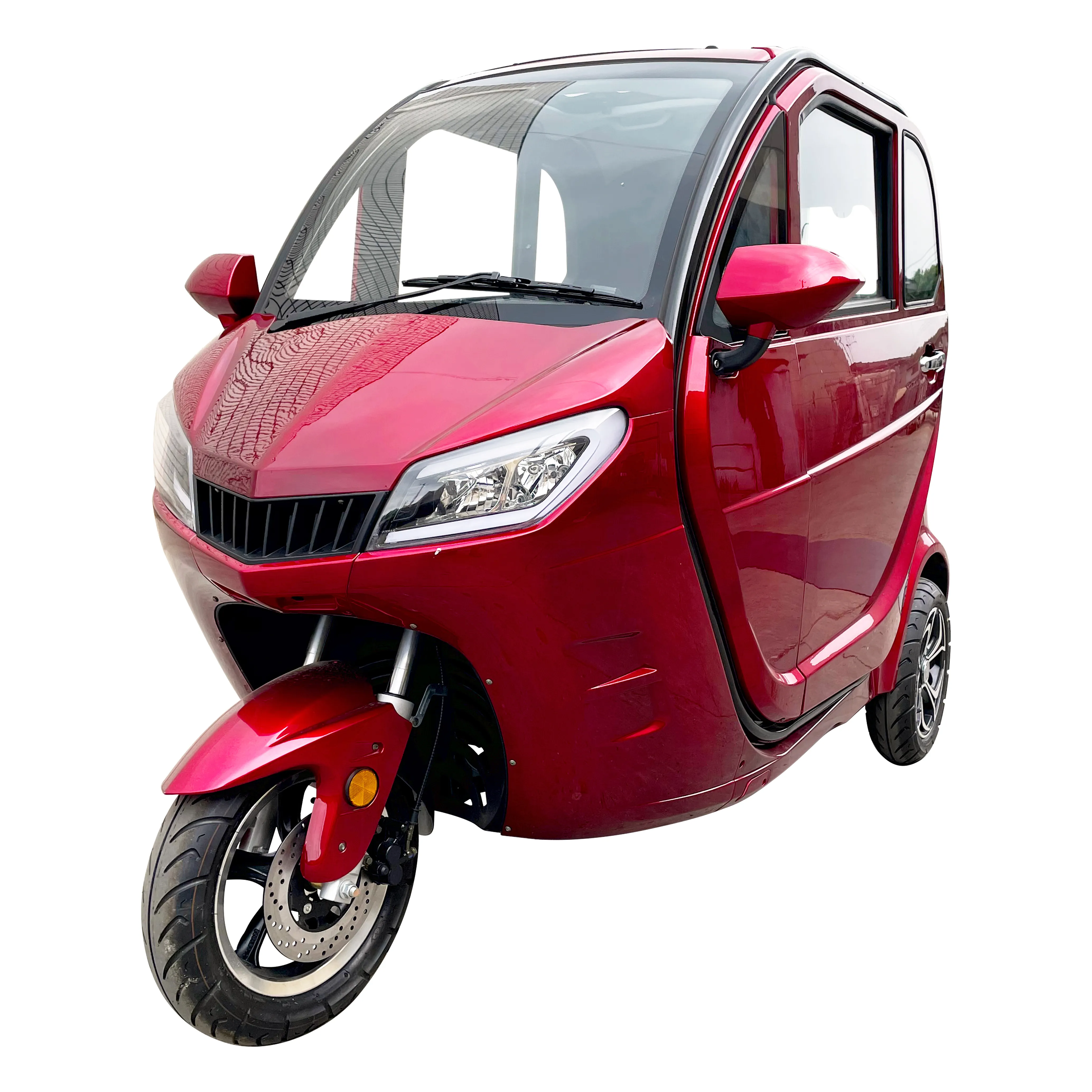 Eec 50 км/ч электрического трехколесного велосипеда/3 колесный мотоцикл Рикша полностью закрытого типа, манёвренный грузовой самокат мотора с душевая кабина