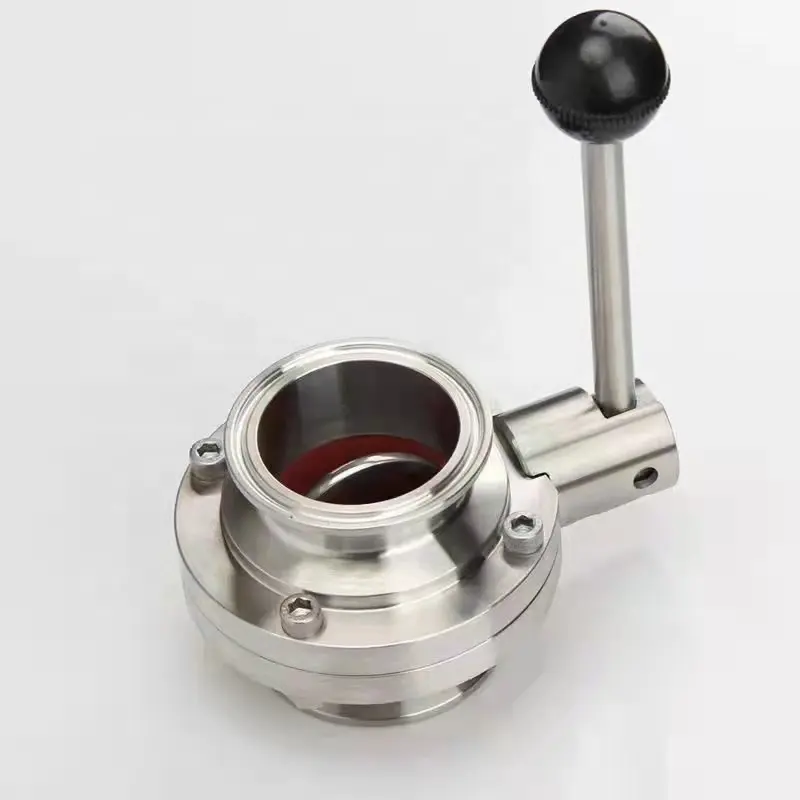 Санитарный клапан-бабочка/санитарная нержавеющая сталь 304 316L шаровой клапан фитинги фланцы