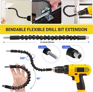 Flexible Drill Bit Extension Set 105Degree Right Angle Drill Attachment <strong>Rotatable</strong> Joint <strong>Socket</strong> 1/4 3/8 1/2 in Hex <strong>Socket</strong> <strong>Adapter</strong> - Product Image 3