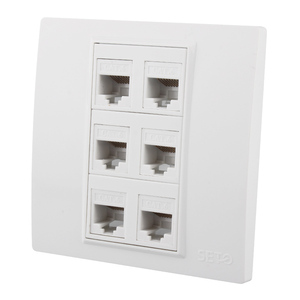 Modello 86 presa per computer a 6 bit 6 porte RJ45 tipo cat6 modulo di rete presa per pannello interruttore cavo - Product Image 5