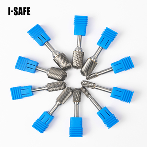 10 Pcs Double Cut 1/4'' Grinding Head Rotary File Set Tungsten Carbide <strong>Burr</strong> Solid <strong>Burrs</strong> For DIY Carving Metalworking