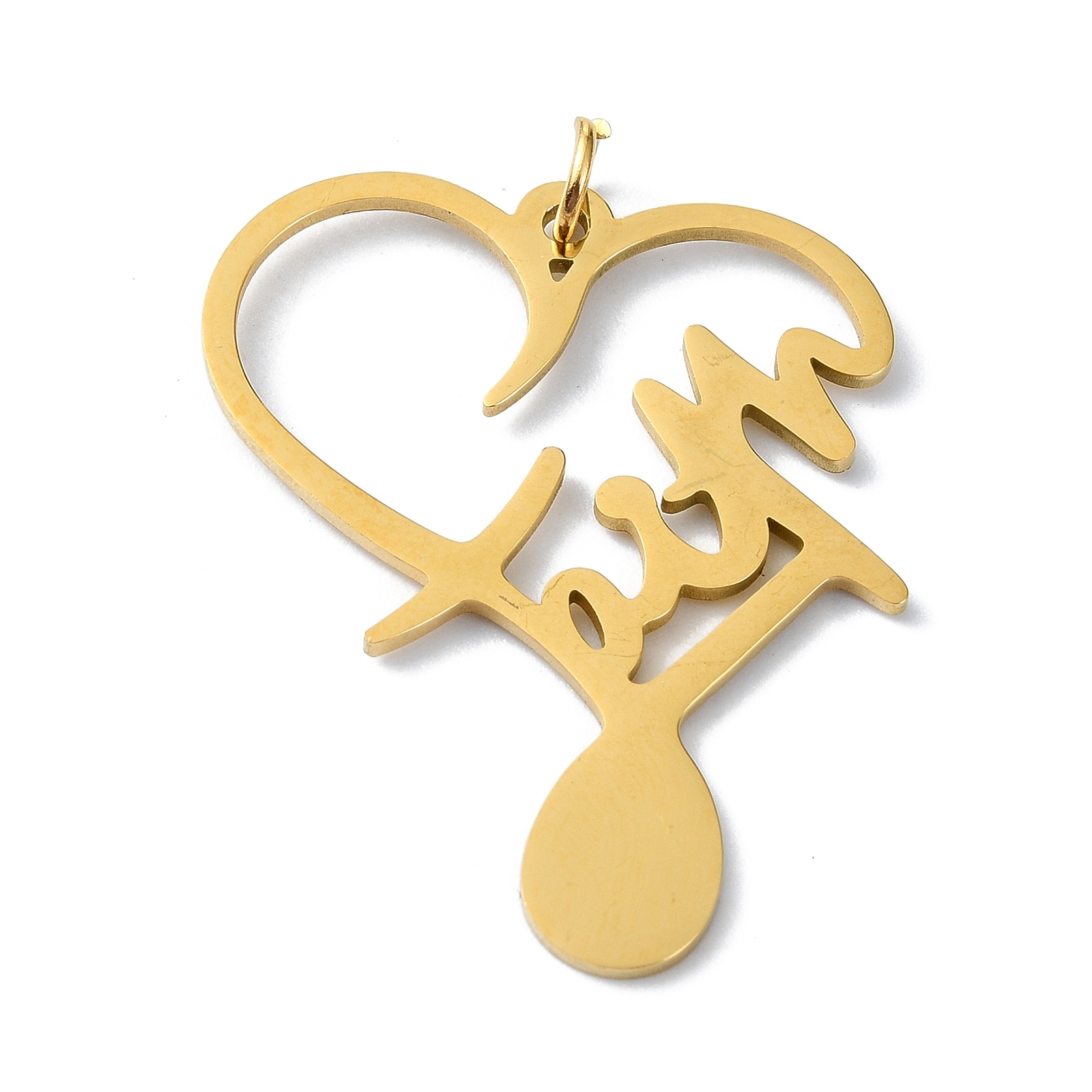 Corazón de Fe Dorado STAS-C097-62G