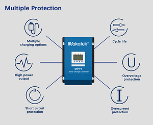 WAKATEK Factory direkt 60A Nennstrom 60A MPPT Solar laderegler - Product Image 4