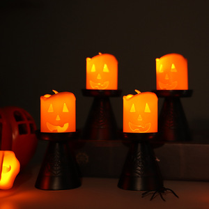 Joylit Hot Bán Halloween bí ngô đèn lồng trang trí LED nến đèn Halloween Đảng đạo cụ - Product Image 2