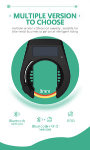 <strong>Scan</strong> QR <strong>Code</strong> <strong>APP</strong> to Automatically Unlock Waterproof IP66 Ble Bluetooths Anti Theft Smart Sharing Bicycle Lock - Product Image 2