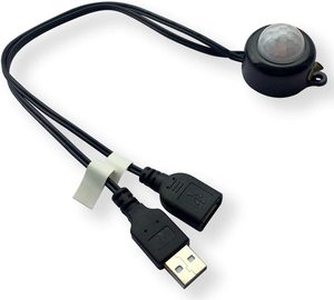 TUODI 5V-24VDC PIR Motion <strong>Sensor</strong> Switch Indoor <strong>LED</strong> <strong>Light</strong> Controller with White Shade Infrared Human Induction <strong>Control</strong> Detector