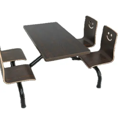 Mesa y silla de comedor para restaurante, juego de mesa y sillas de madera de becerro para sala de estar y restaurante