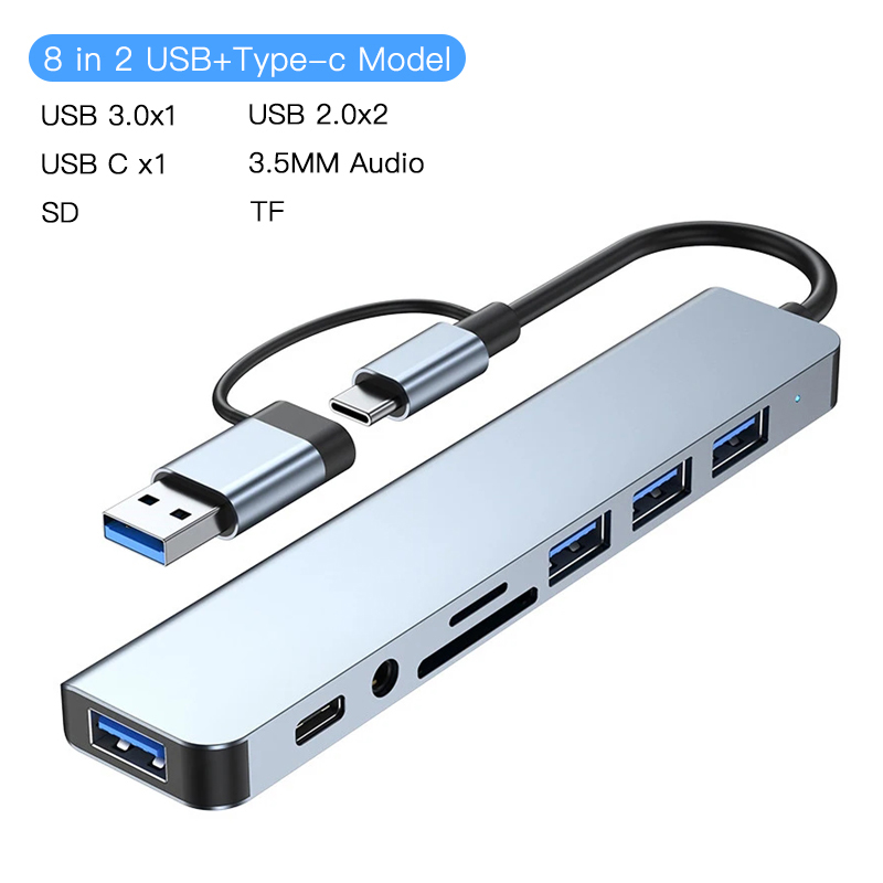 8 in 2 USB+Type-c Model