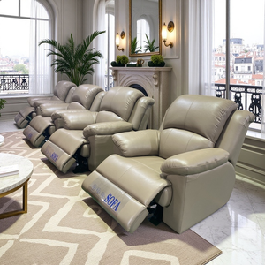 Moderner bequemer elektrischer Liege sofas tuhl aus echtem Leder Multifunktion ale Heimkino-Theater möbel - Product Image 2
