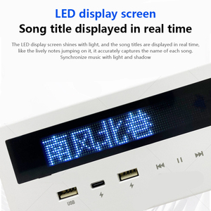 組み込み多機能BluetoothスピーカーUSB充電ベッドサイドテーブル家具Bluetooth家具アクセサリーBluetoothスピーカー - Product Image 5