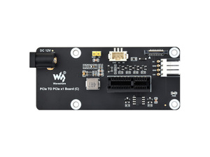 Connector Standard PCIe X1 Slot Adapter Board (C) for <strong>Raspberry</strong> <strong>Pi</strong> 5, Compatible With PCIe X1, X4, X8, and X16 Interface Devices
