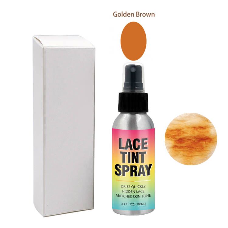 Spray-100ml de tinte de encaje marrón dorado