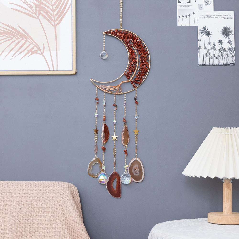Electroplated Red Moon Crystal Tree
