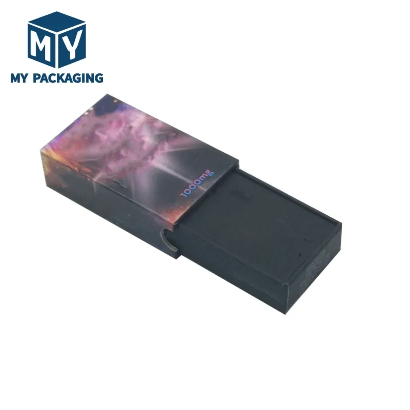 Vaporisateur de cigarette de l'emballage Premium 1000g avec bouton latéral de verrouillage enfant incrusté EVA et conception de boîte coulissante