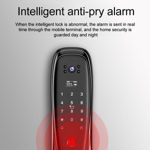 דלת פליז חשמלית מנעולים חכמים עבור דלת tuya מנעול דלת חכמה עם טביעת אצבע ושליטה מרחוק - Product Image 4