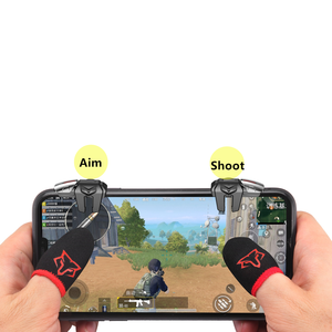 Sarafox ทริกเกอร์ควบคุมเกมมือถือ F6นิ้ว,จอยสติ๊กเกมแพดอัลลอยปุ่มยิงกุญแจ L1 R1สำหรับ IPhone Android - Product Image 3