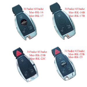 กุญแจแบบพับได้กุญแจอัจฉริยะสำหรับรถยนต์ปุ่ม3/4 FOB สำหรับ Mercedes Benz S กุญแจอัพเกรดโดยไม่มีโลโก้ (315 MHz/NEC)