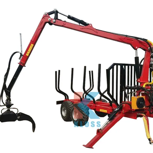 Maquinaria forestal multifuncional fácil de usar, grúa de carga de troncos, cargador de grúa de madera, Tractor de agarre de madera de acero para chatarra para bosque - Product Image 4