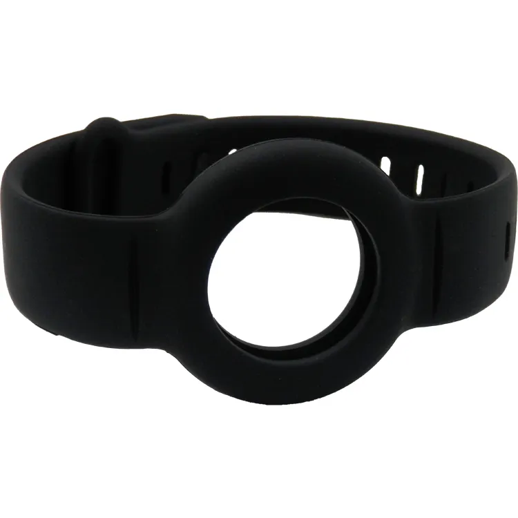 Estuche de pulsera de silicona suave para rastreador antipérdida de etiquetas inteligentes-Soporte ligero para rastreador GPS Compatible con la aplicación findmy