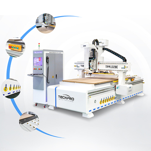 Linea di produzione CNC Router Atc 1325 lavorazione del legno automatico di carico e scarico macchina di nidificazione per mobili Cabinet