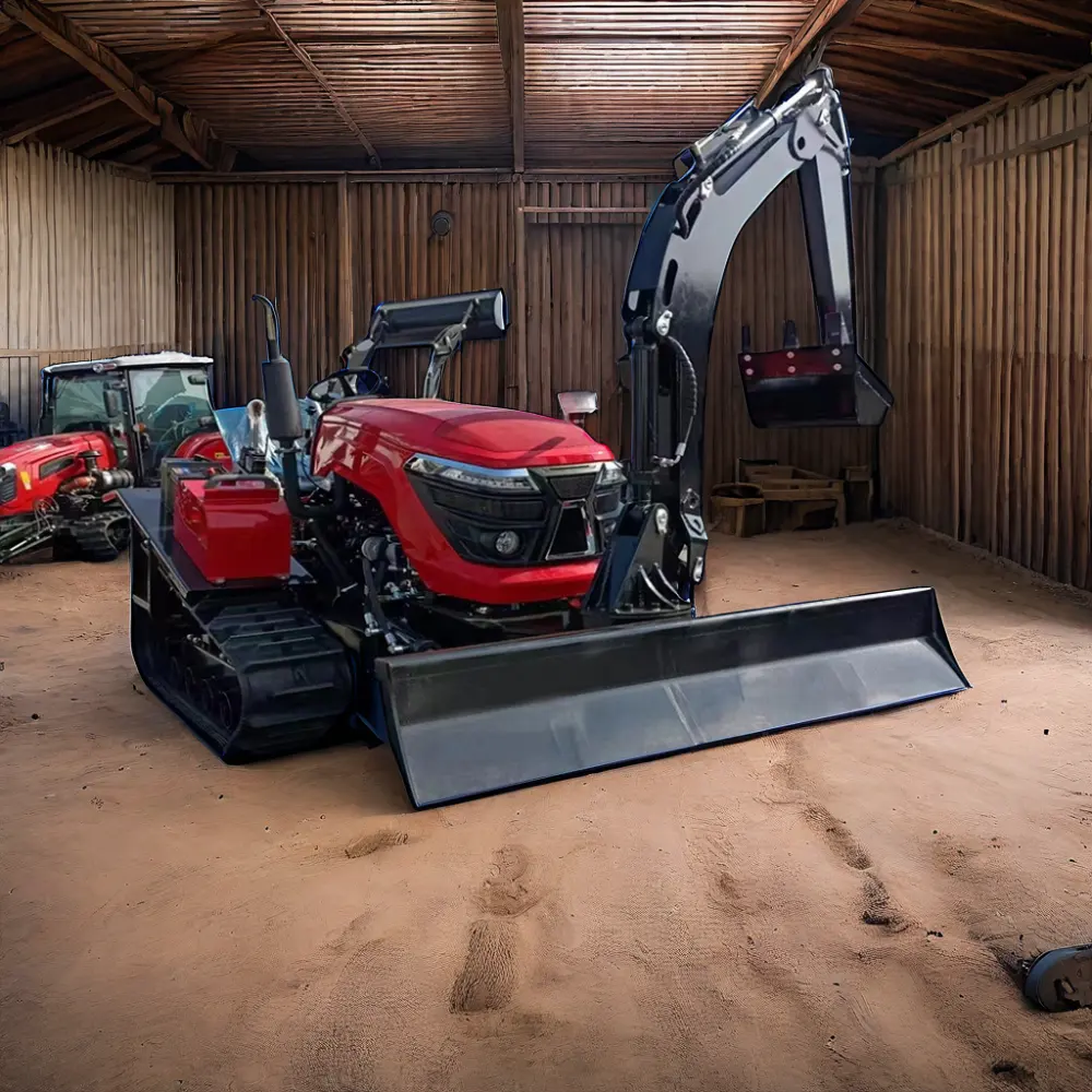 Nouveau mini motoculteur rotatif multifonctionnel pour usage agricole cultivateur de jardin mini tracteur à chenilles pour fermes