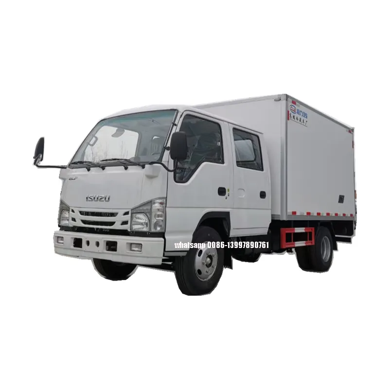 Marka yeni I japon marka 120HP çift kabin satılık frigorifik kamyon