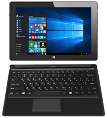 Win10表面平板电脑，适用于10.1英寸四核N3350 4GB RAM 64GB 128GB Windows10平板电脑，带可拆卸键盘2进1 - Product Image 5