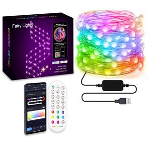 Navidad Color Cambio LED RGB Cadena de luces Navidad tuya WiFi LED Cadena de iluminación - Product Image 1