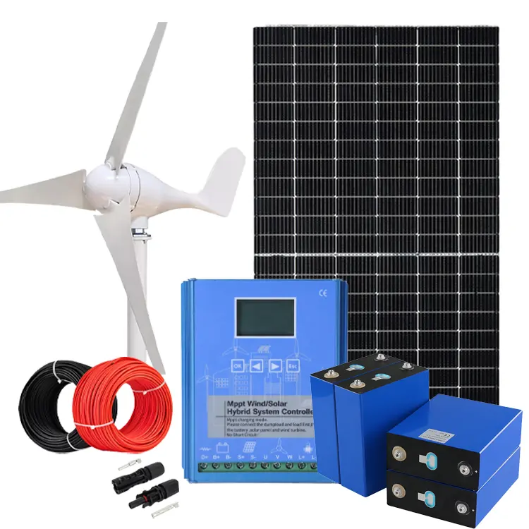 Sistema de energía eólica profesional personalizado, sistema de energía solar, híbrido eólico y solar