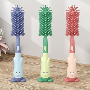 Silikon 3-in-1 şişeler nipeller ve payet derin temizlik için çıkarılabilir fırça çok amaçlı temizleme fırçası - Product Image 1