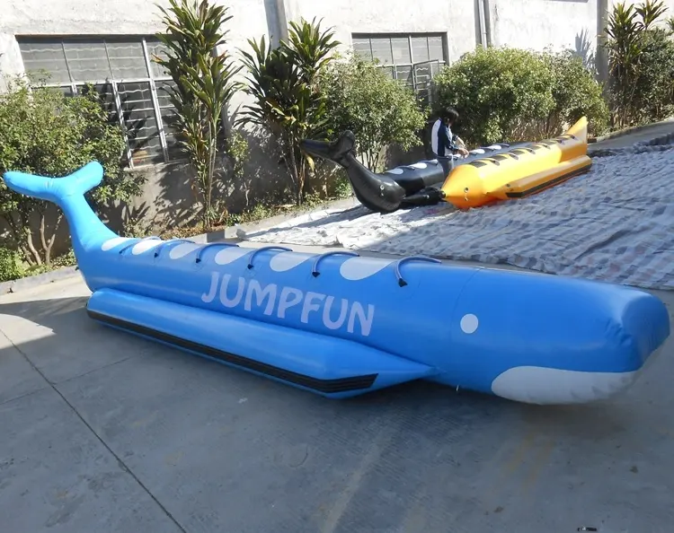 Blue Whale sei persone Banana Boat 2020 gonfiaggio più economico barca ad acqua adulti giocattoli trainabili